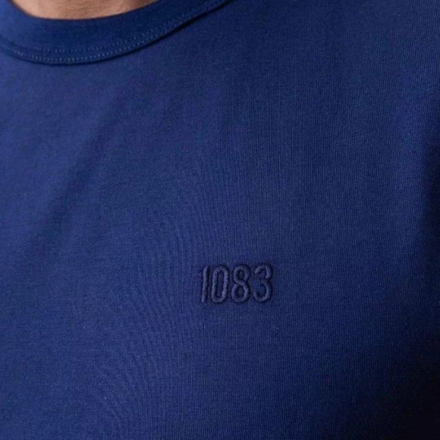 1083 - T-SHIRT DROIT BRODE 304 UNI coton bio bleu marine Homme