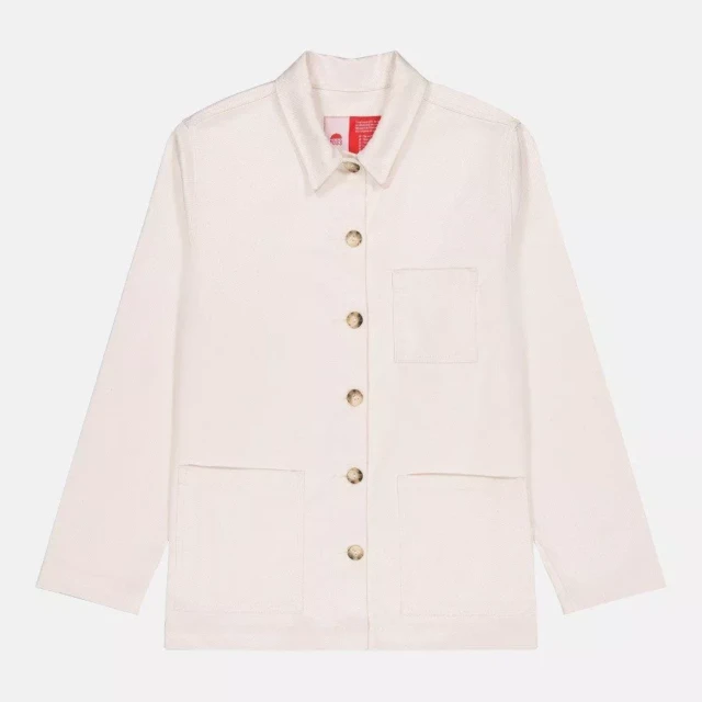 1083 - VESTE DE TRAVAIL DROITE 603 coton bio superdenim ecru femme