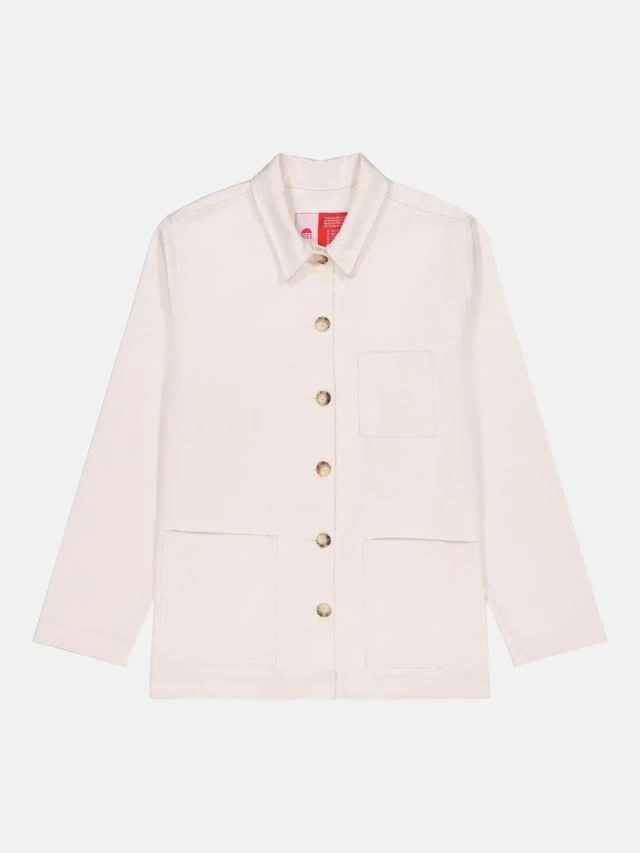 1083 - VESTE DE TRAVAIL DROITE 603 coton bio superdenim ecru femme