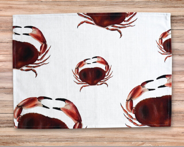 varek.illustrations - Set de table en coton enduit : Tourteau