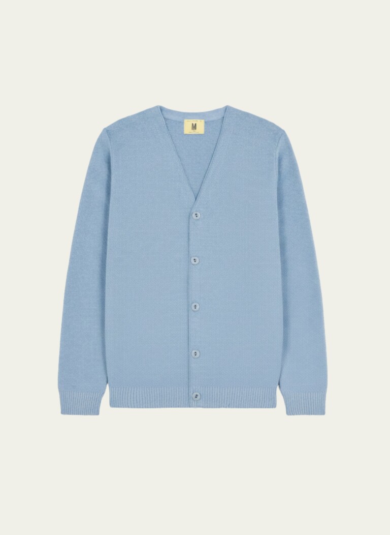 Nitto Knitwear - Cardigan Agop - Light Indigo – L