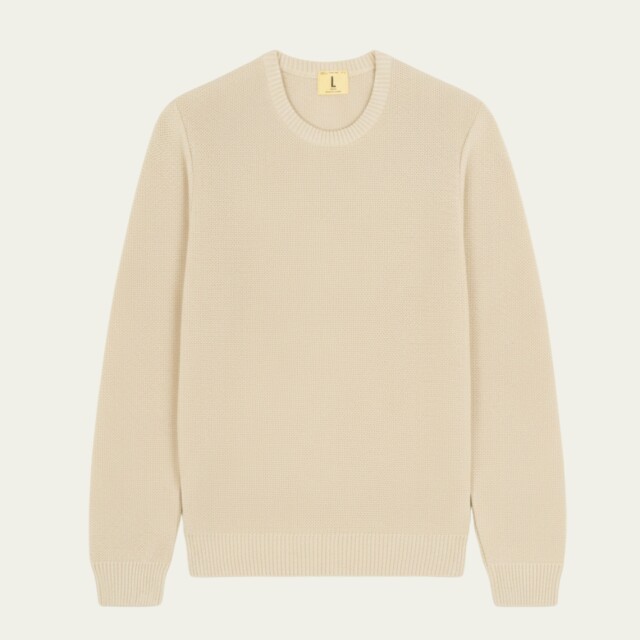 Nitto Knitwear - Agop col rond - Naturel