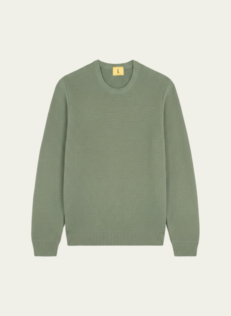 Nitto Knitwear - Agop col rond - Vert Militaire – XL