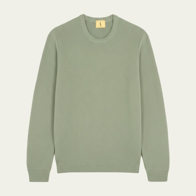 Nitto Knitwear - Agop col rond - Vert Olive