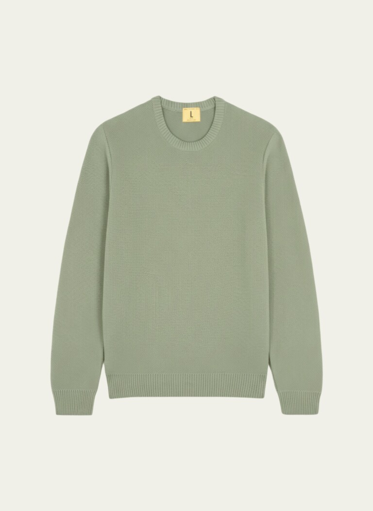 Nitto Knitwear - Agop col rond - Vert Olive – XXL