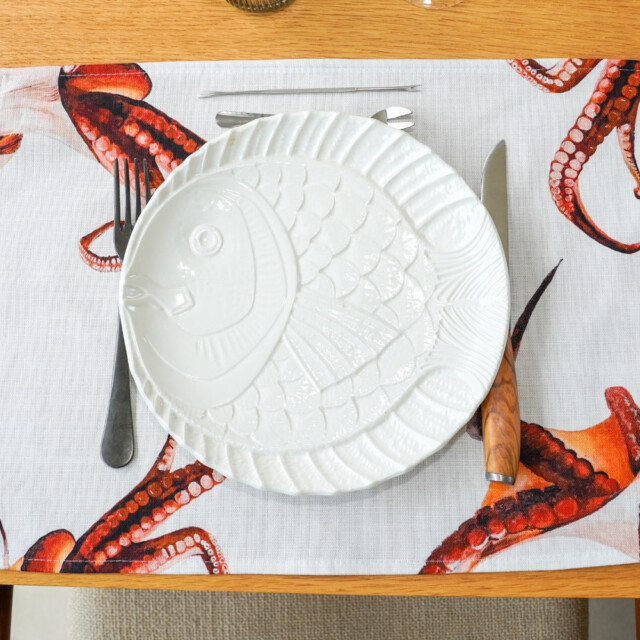 varek.illustrations - Pack de 4 sets de table : La Marée Rouge