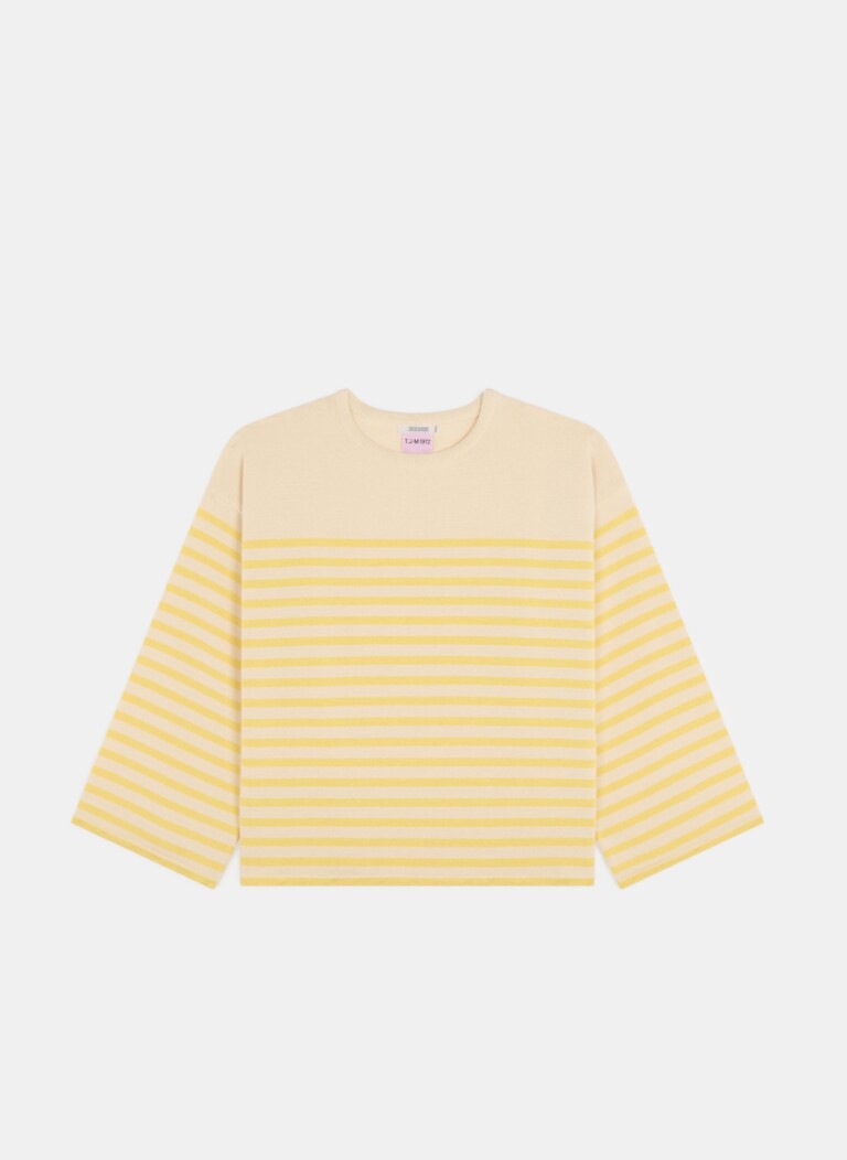 Tricots Jean Marc - Lori manches longues - Naturel / Jaune – M