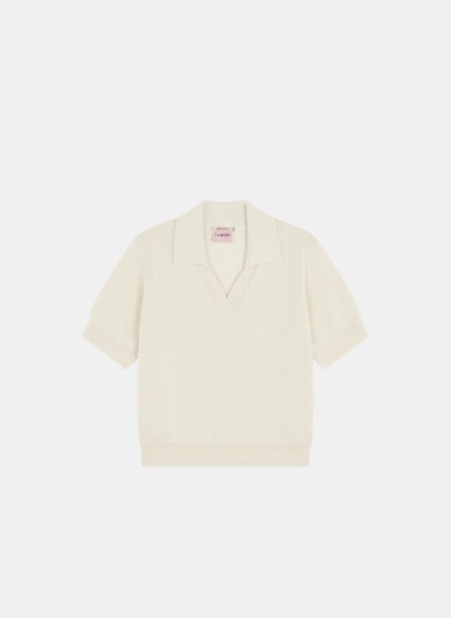 Tricots Jean Marc - Polo Loucine - Écru