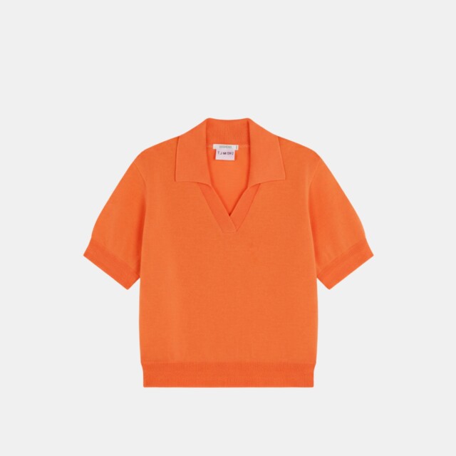 Tricots Jean Marc - Polo Loucine - Orange