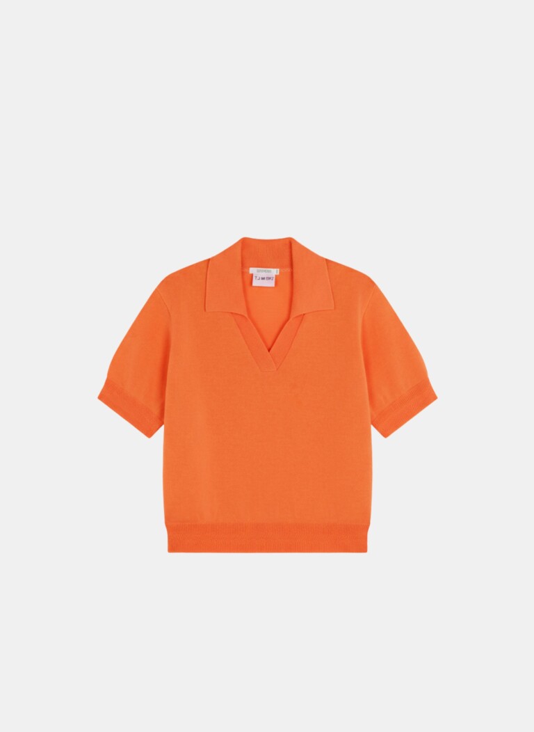 Tricots Jean Marc - Loucine Polo - Orange – L