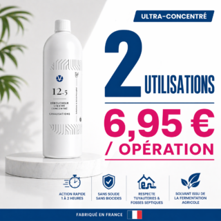 VHYG - Déboucheur Canalisation Surpuissant  Elimine les Bouchons dans les Eviers et Siphons  2 Doses
