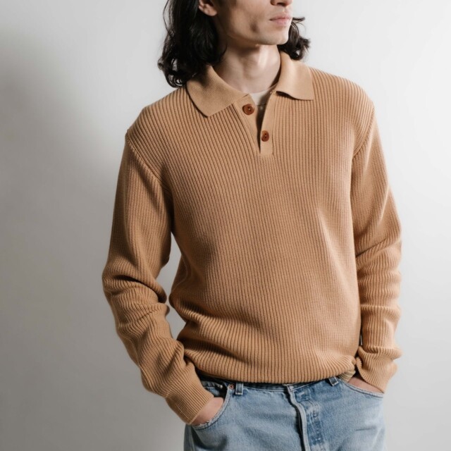 Nitto Knitwear - Djivan Polo - Camel