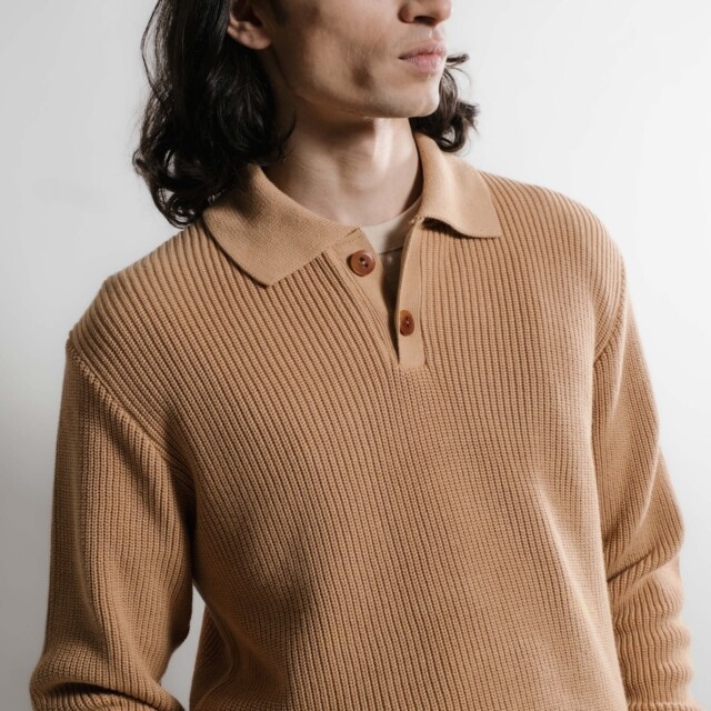 Nitto Knitwear - Djivan Polo - Camel