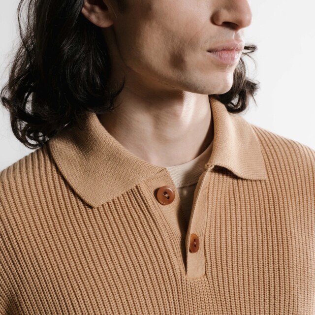 Nitto Knitwear - Djivan Polo - Camel