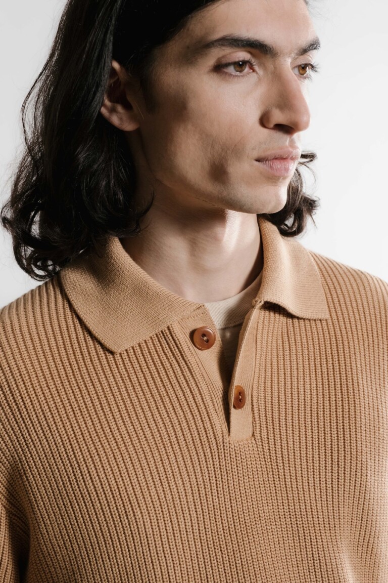 Nitto Knitwear - Djivan Polo - Camel – XL