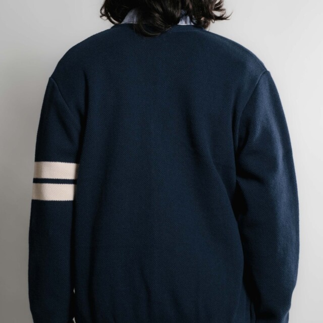 Nitto Knitwear - Youri cardigan Collège - Marine