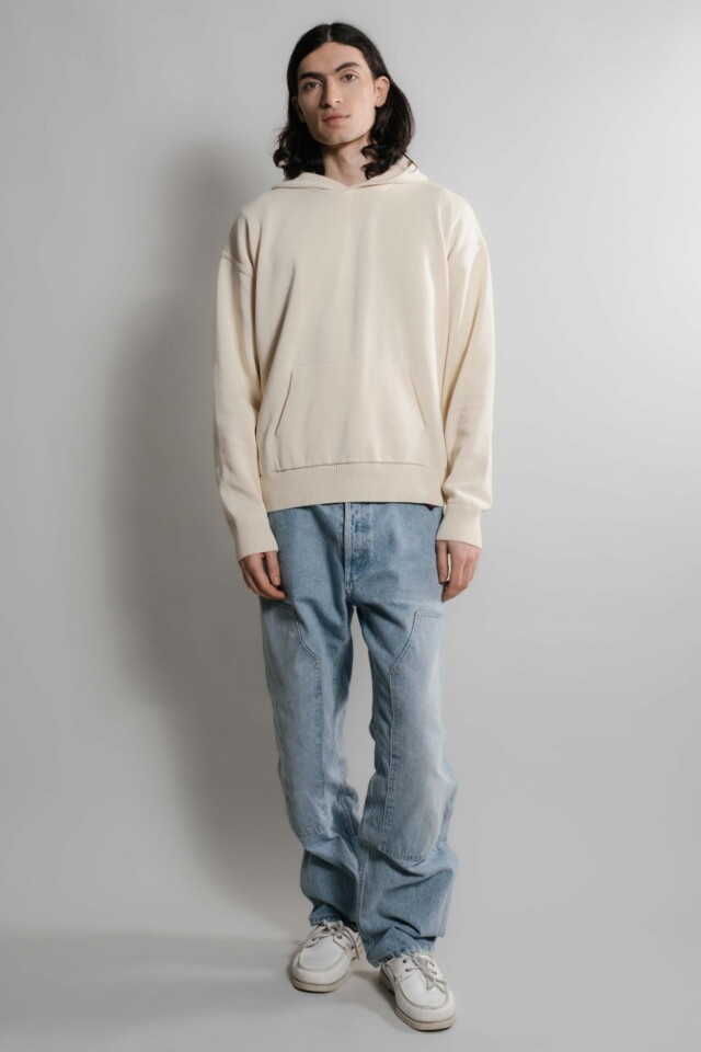 Nitto Knitwear - Pull Sevan Capuche - Naturel