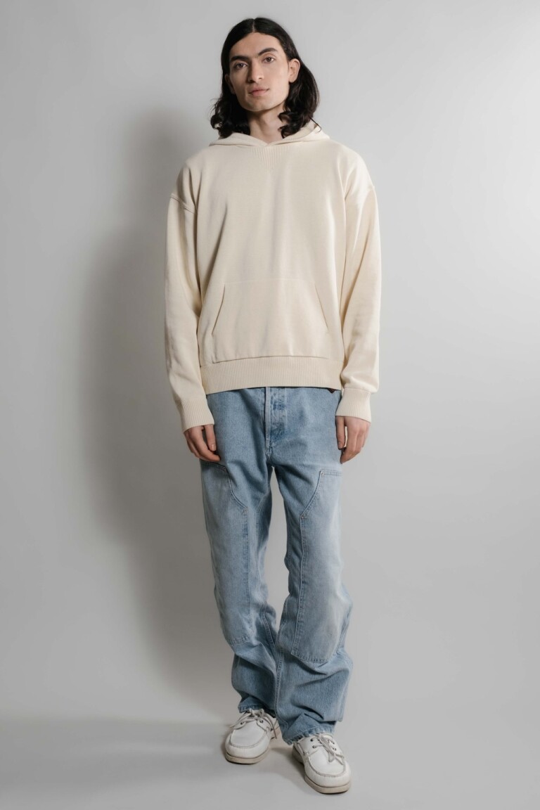 Nitto Knitwear - Pull Sevan Capuche - Naturel – XL