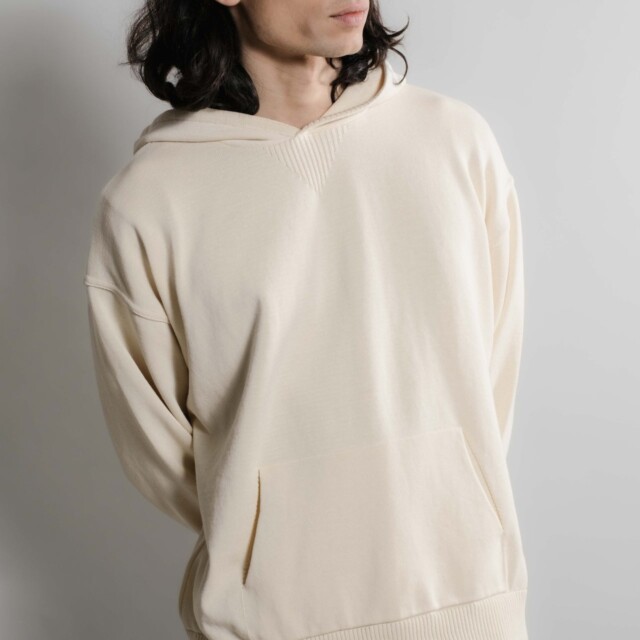 Nitto Knitwear - Pull Sevan Capuche - Naturel