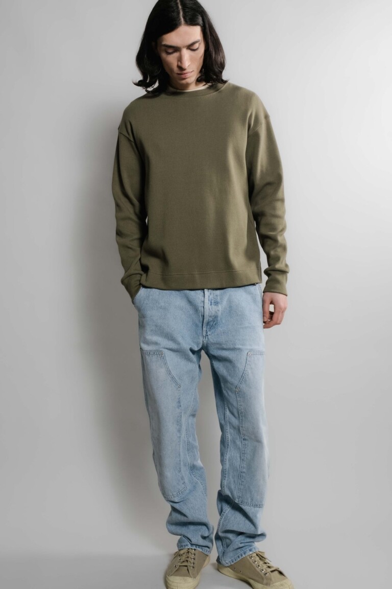 Nitto Knitwear - Vahé manches longues - Kaki – XXL