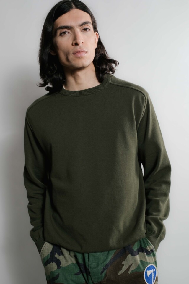 Nitto Knitwear - Pull Sevan Marteau - Kaki