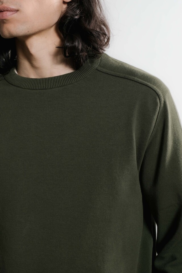 Nitto Knitwear - Pull Sevan Marteau - Kaki