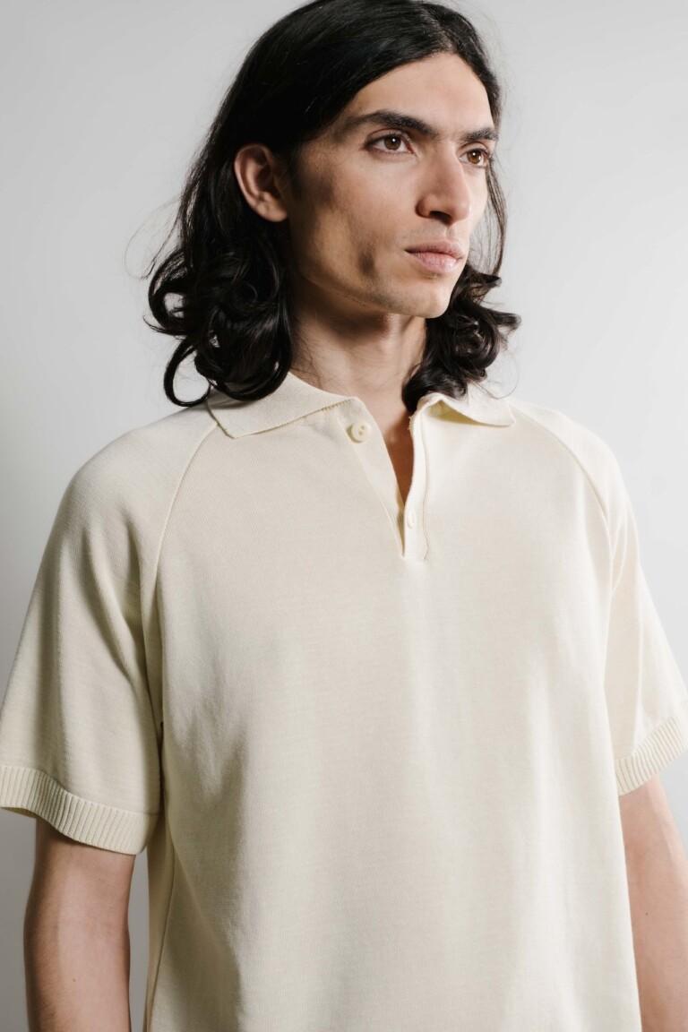 Nitto Knitwear - Sevan Polo - Naturel – XL