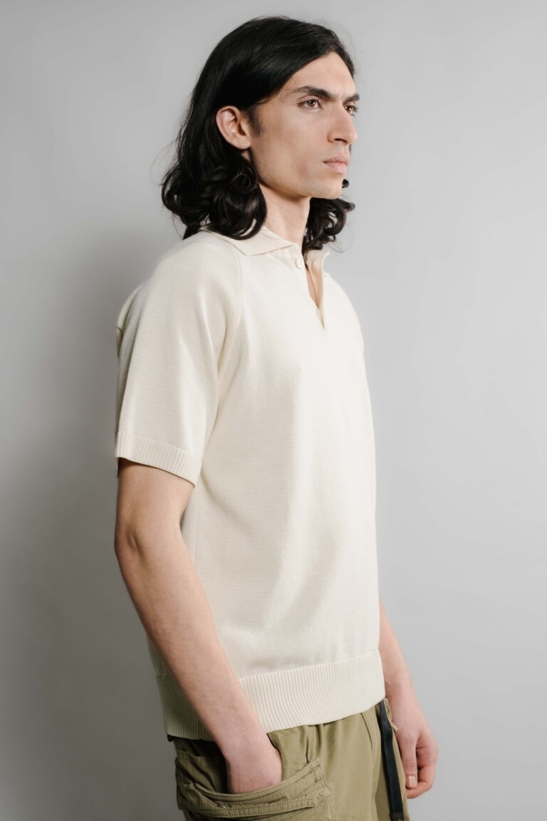 Nitto Knitwear - Sevan Polo - Naturel – XL
