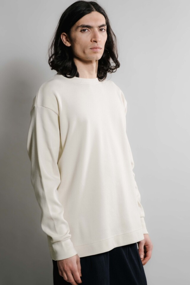 Nitto Knitwear - Vahé manches longues - Naturel