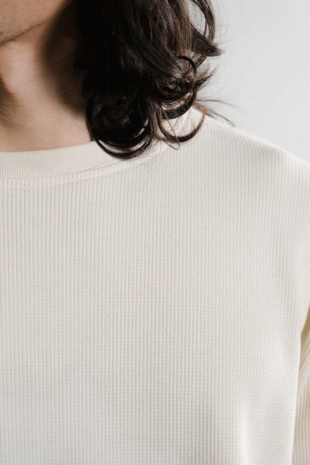 Nitto Knitwear - Vahé manches longues - Naturel