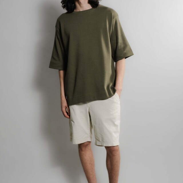 Nitto Knitwear - Vahé manches courtes - Kaki