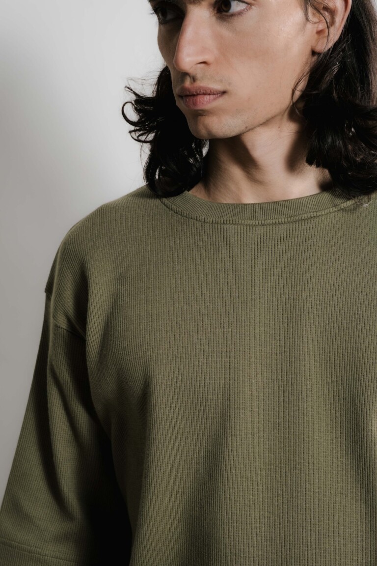 Nitto Knitwear - Vahé manches courtes - Kaki – XXL