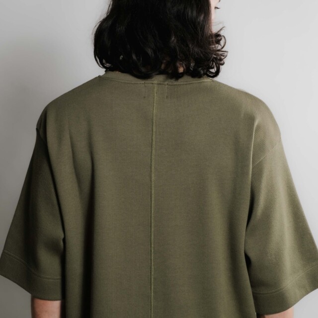 Nitto Knitwear - Vahé manches courtes - Kaki