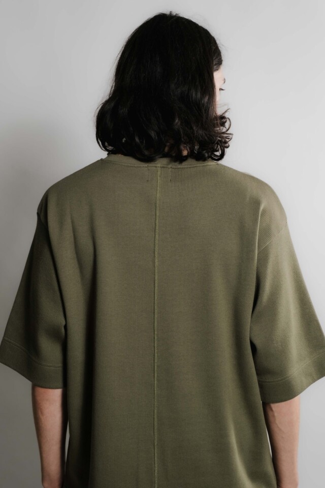 Nitto Knitwear - Vahé manches courtes - Kaki