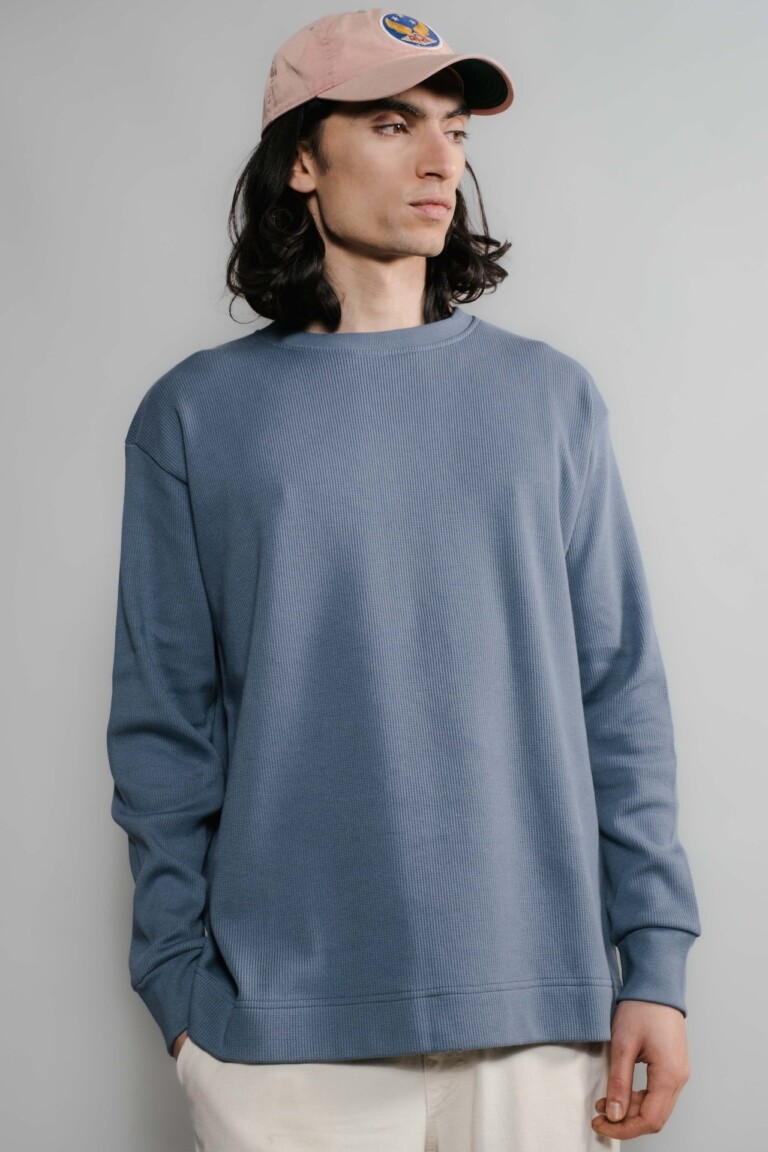 Nitto Knitwear - Vahé manches longues - Indigo – XXL