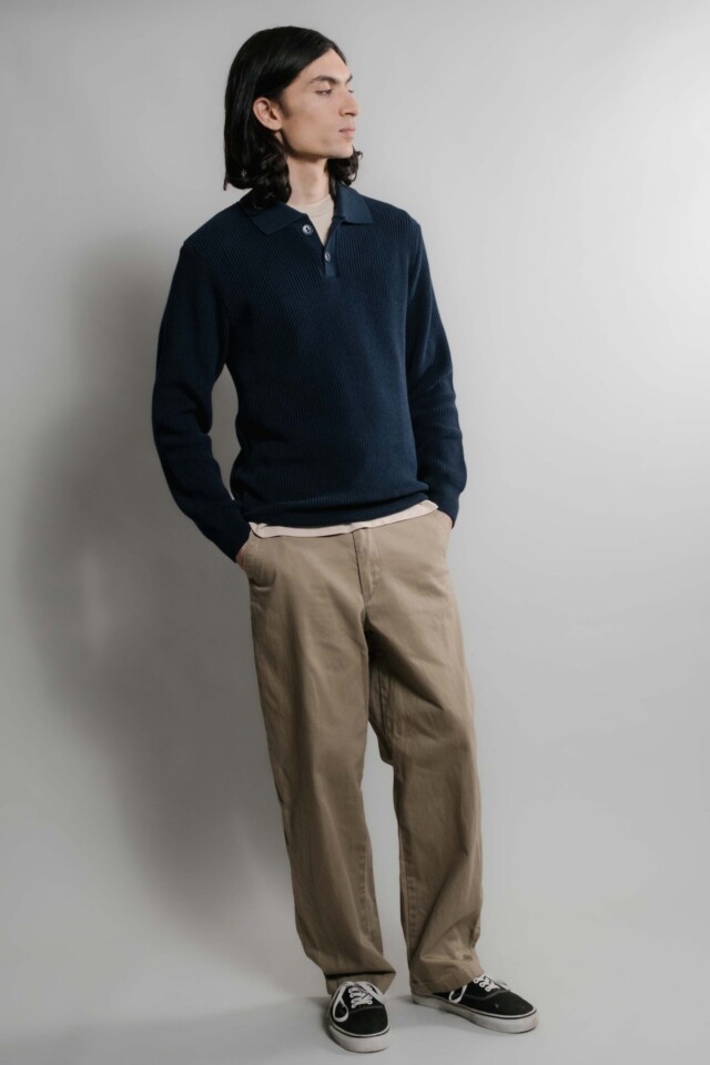 Nitto Knitwear - Djivan Polo - Marine