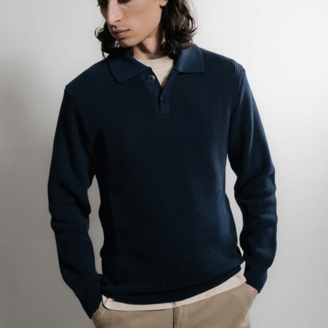 Nitto Knitwear - Djivan Polo - Marine