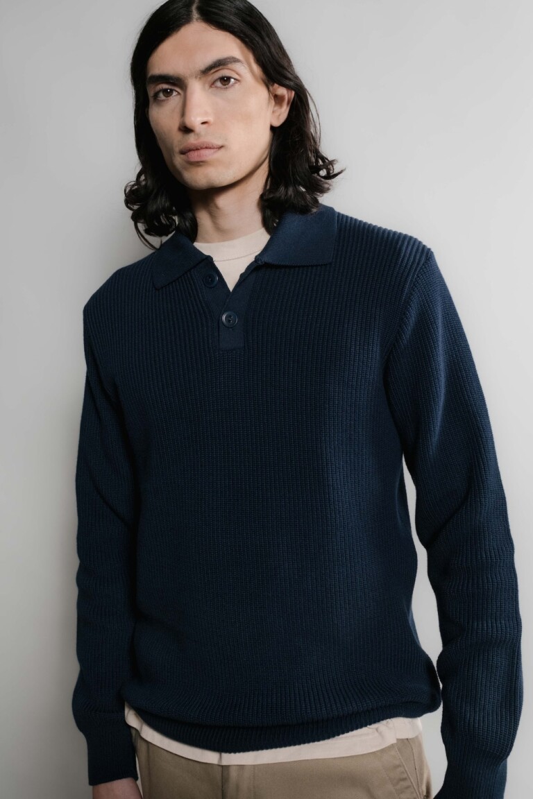 Nitto Knitwear - Djivan Polo - Marine – XXL