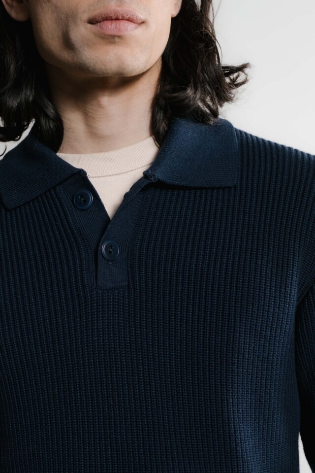 Nitto Knitwear - Djivan Polo - Marine