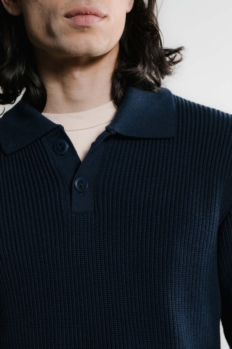 Nitto Knitwear - Djivan Polo - Marine – XXL