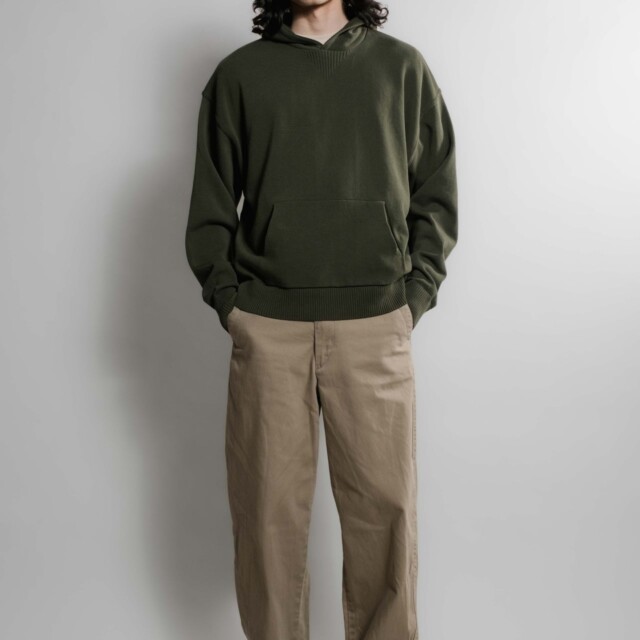 Nitto Knitwear - Pull Sevan Capuche - Kaki