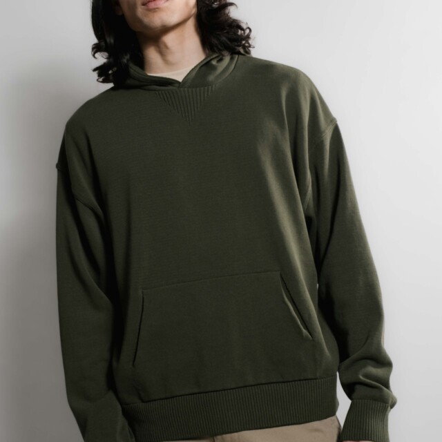 Nitto Knitwear - Pull Sevan Capuche - Kaki