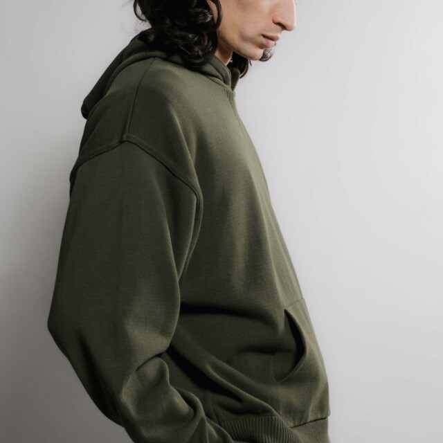 Nitto Knitwear - Pull Sevan Capuche - Kaki