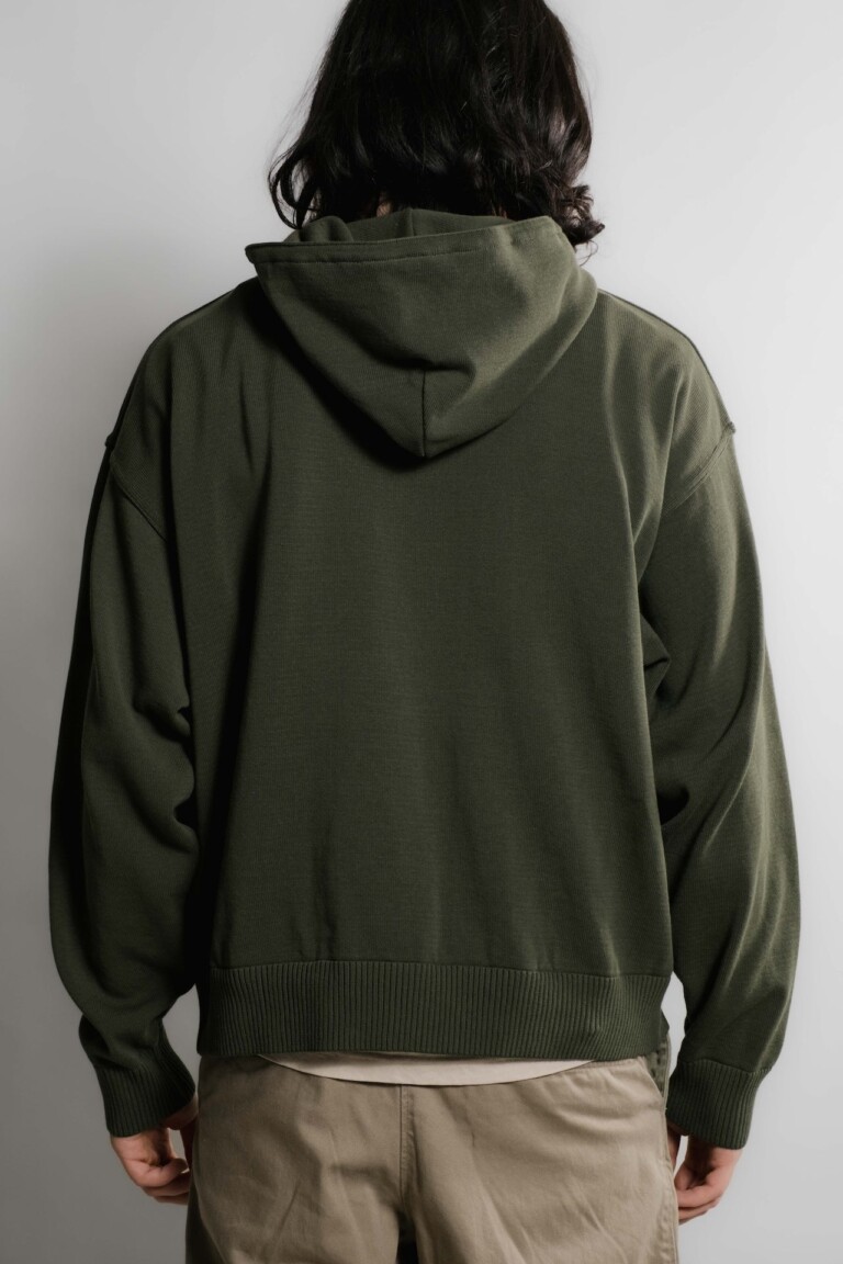 Nitto Knitwear - Pull Sevan Capuche - Kaki – XL