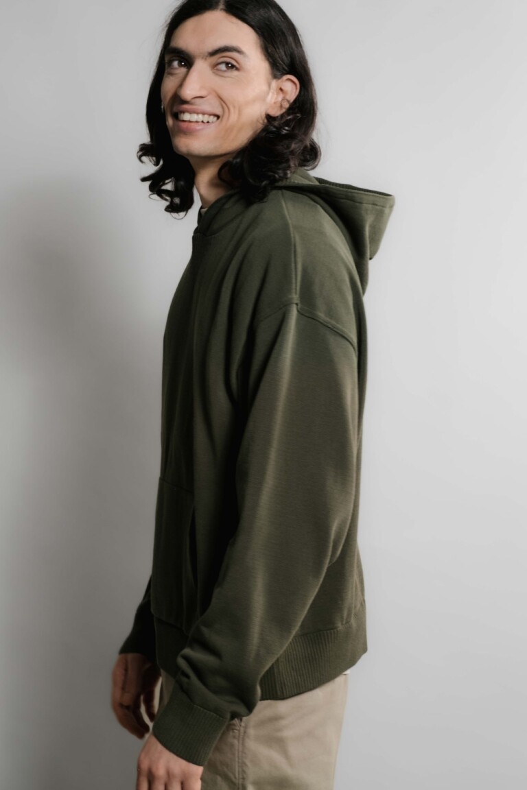 Nitto Knitwear - Pull Sevan Capuche - Kaki