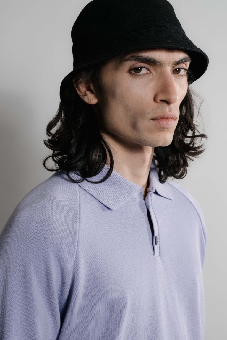 Nitto Knitwear - Sevan Polo - Violet – XL
