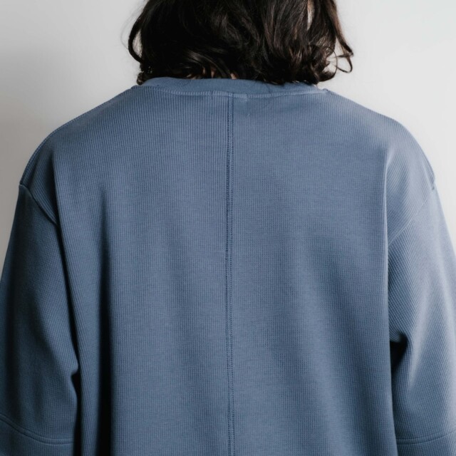 Nitto Knitwear - Vahé manches courtes - Indigo