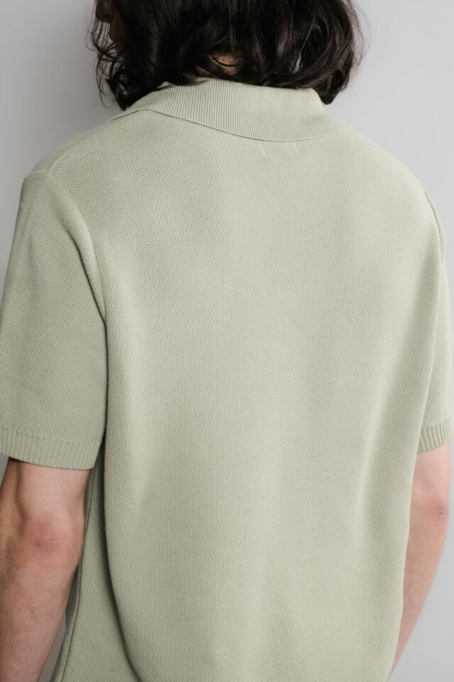 Nitto Knitwear - Agop Polo - Vert Olive