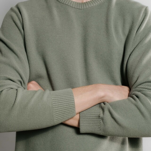 Nitto Knitwear - Agop col rond - Vert Militaire