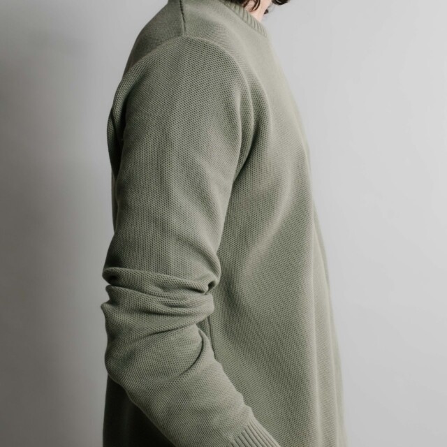 Nitto Knitwear - Agop col rond - Vert Militaire